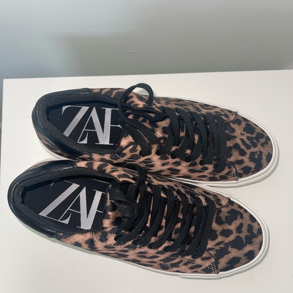 Zara Animal Print Sneakers - Leopard - Picture 5 of 7